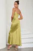 Spaghetti Straps Light Yellow Formal Dress sold by Zapaka