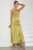 Spaghetti Straps Light Yellow Formal Dress sold by Zapaka