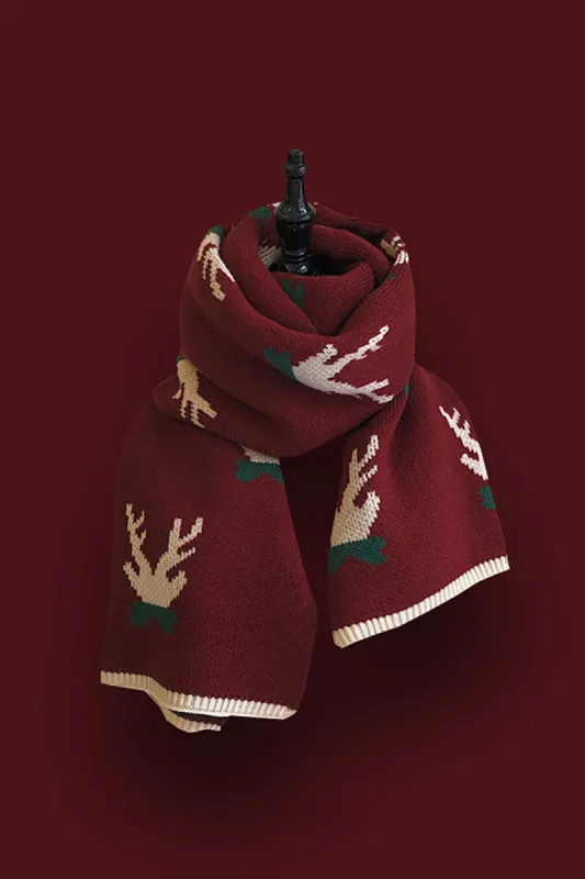 Christmas Gift Red Thermal Scarf sold by Zapaka