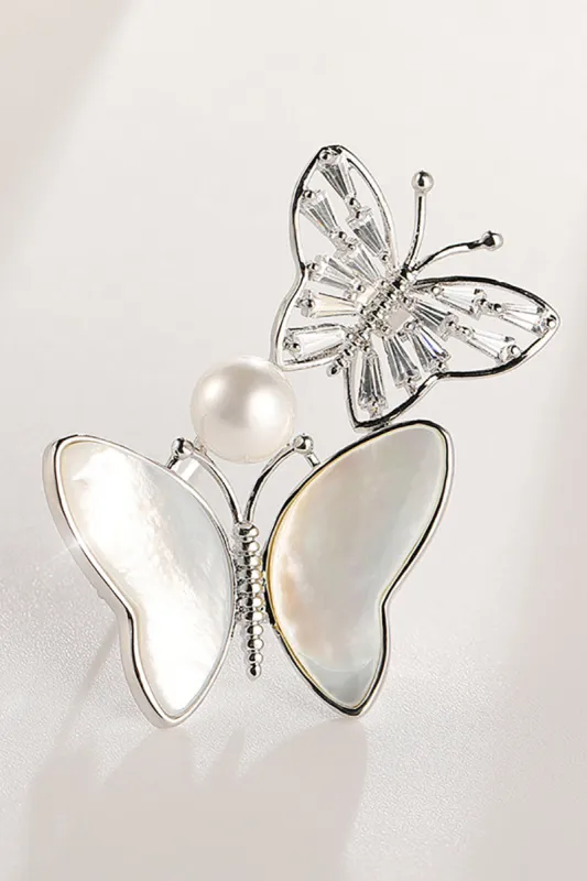 Shell Butterfly Brooch sold by Zapaka