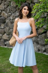 Cute A Line Spaghetti Straps Summer Dress sold by Zapaka