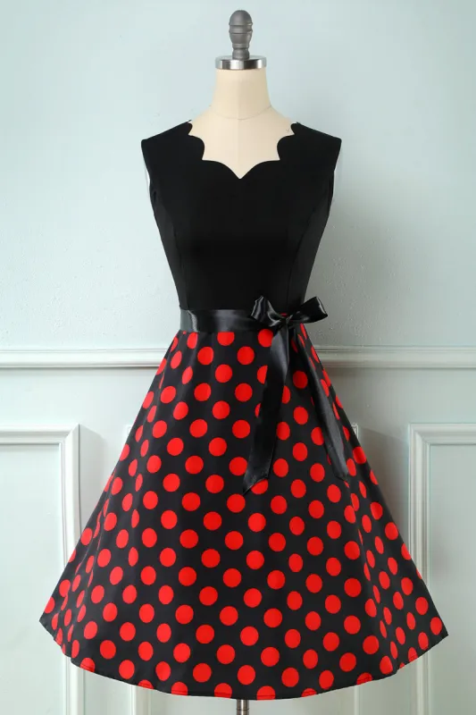 Red Dots Vintage 1950s Dress sold by Zapaka