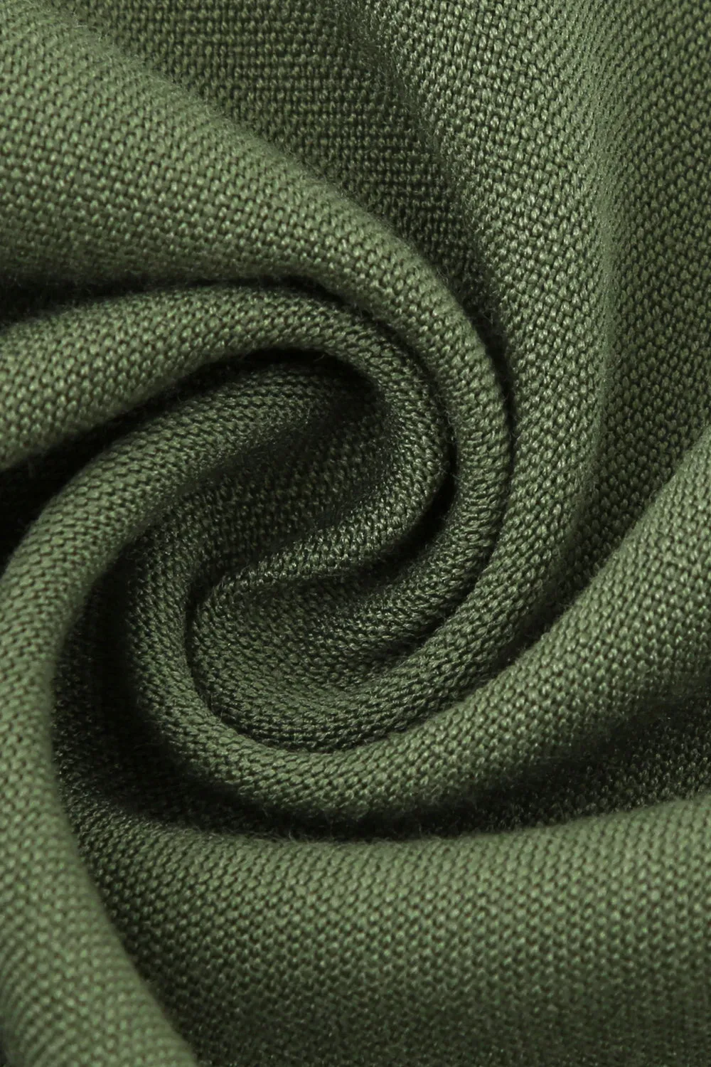 Green V-Neck Long Sleeves Vintage Swing Dress sold by Zapaka product image thumbnail 5