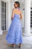 Blue Plaid Boho Maxi Summer Dress sold by Zapaka