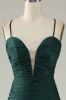 Mermaid Spaghetti Straps Dark Green Long Prom Dress sold by Zapaka