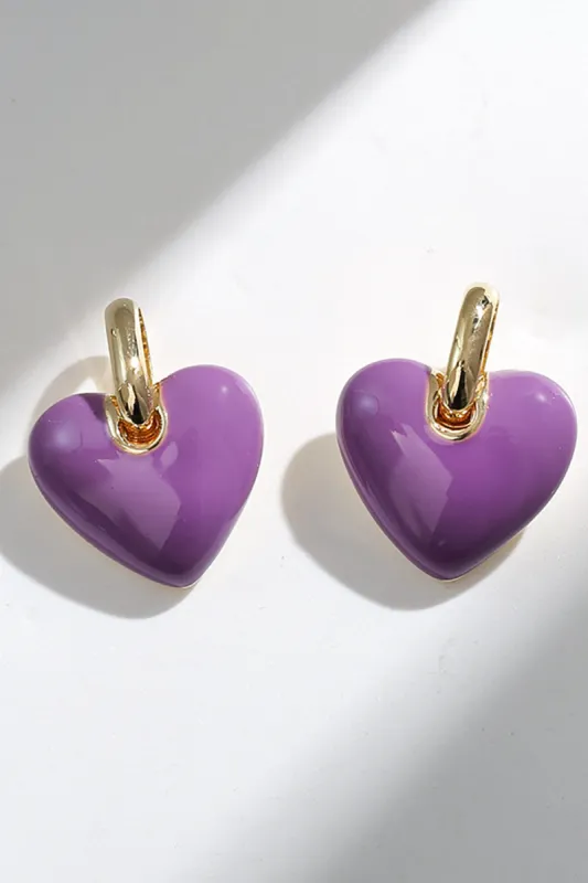 Purple Love Temperament Earrings sold by Zapaka