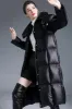 Black Winter Long Sleeves Puffer Jacket with Pockets sold by Zapaka