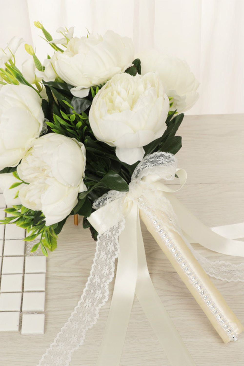 White Artificial Wedding Flowers sold by Zapaka product image thumbnail 2