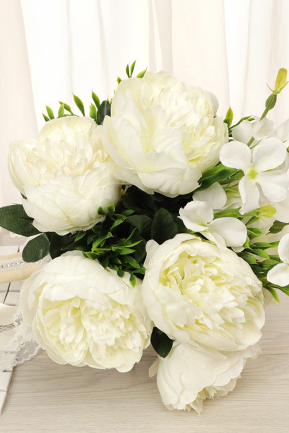 White Artificial Wedding Flowers sold by Zapaka product image thumbnail 3