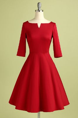 Red Crepe Formal Dress sold by Zapaka