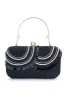 Black Beaded MIni Party Handbag with Sequins sold by Zapaka