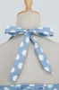 Halter Blue Polka Dots 1950s Dress sold by Zapaka