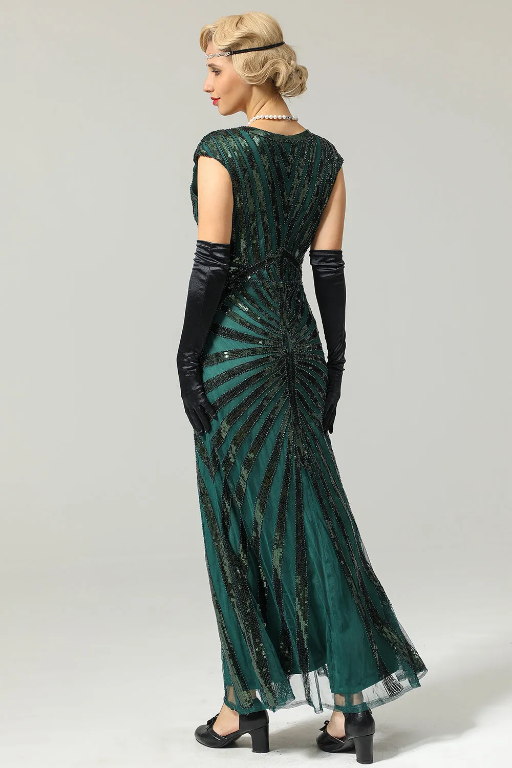 Sequined Mermaid 1920s Dress sold by Zapaka product image thumbnail 2