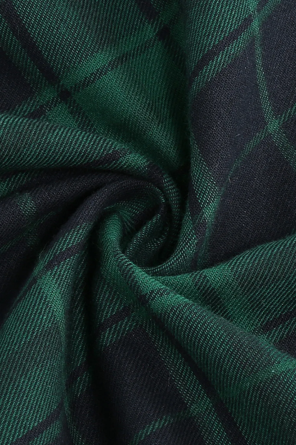 Green Plaid Halloween Vintage Dress sold by Zapaka product image thumbnail 5