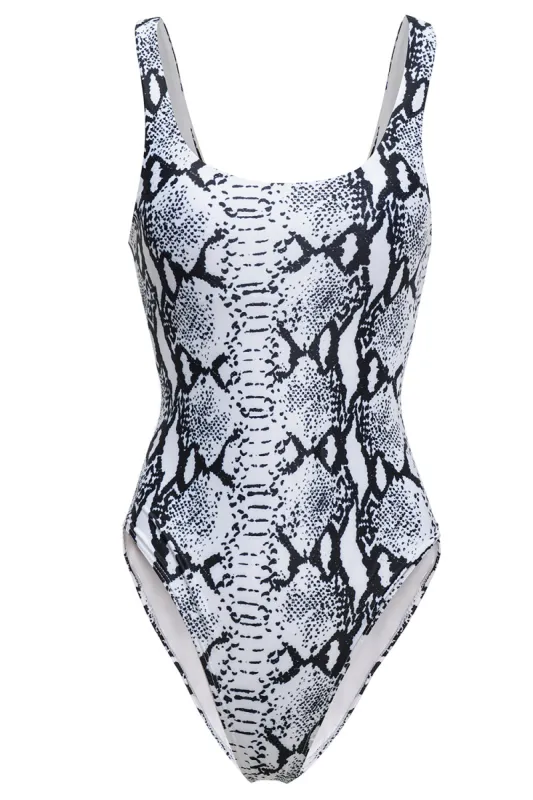 Grey Leopard Printed Swimsuits sold by Zapaka