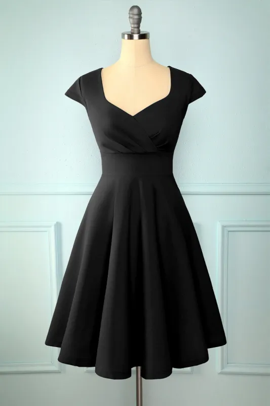 Black Solid Dress sold by Zapaka