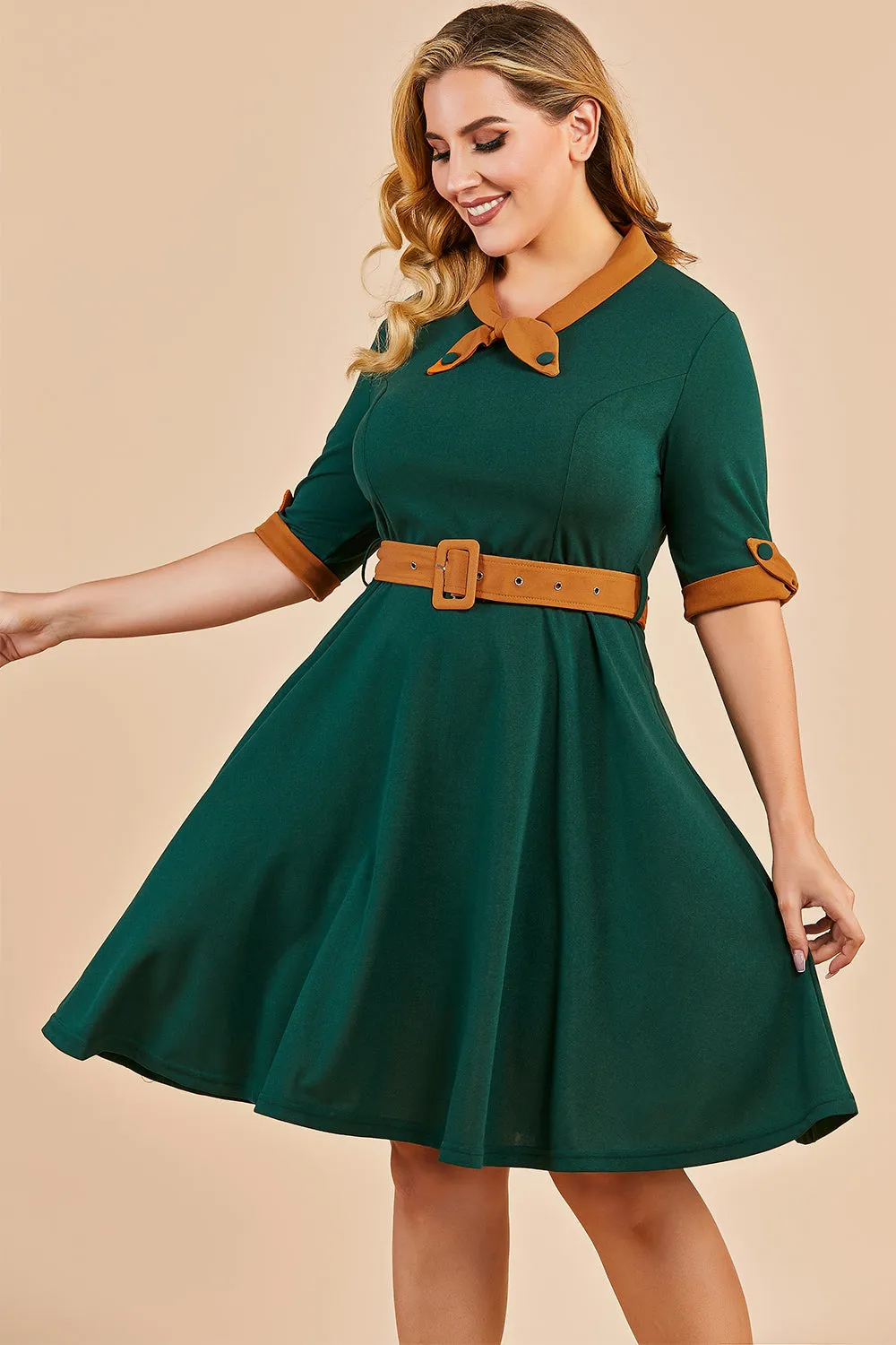 V Neck Swing Vintage Party Dress sold by Zapaka product image thumbnail 4