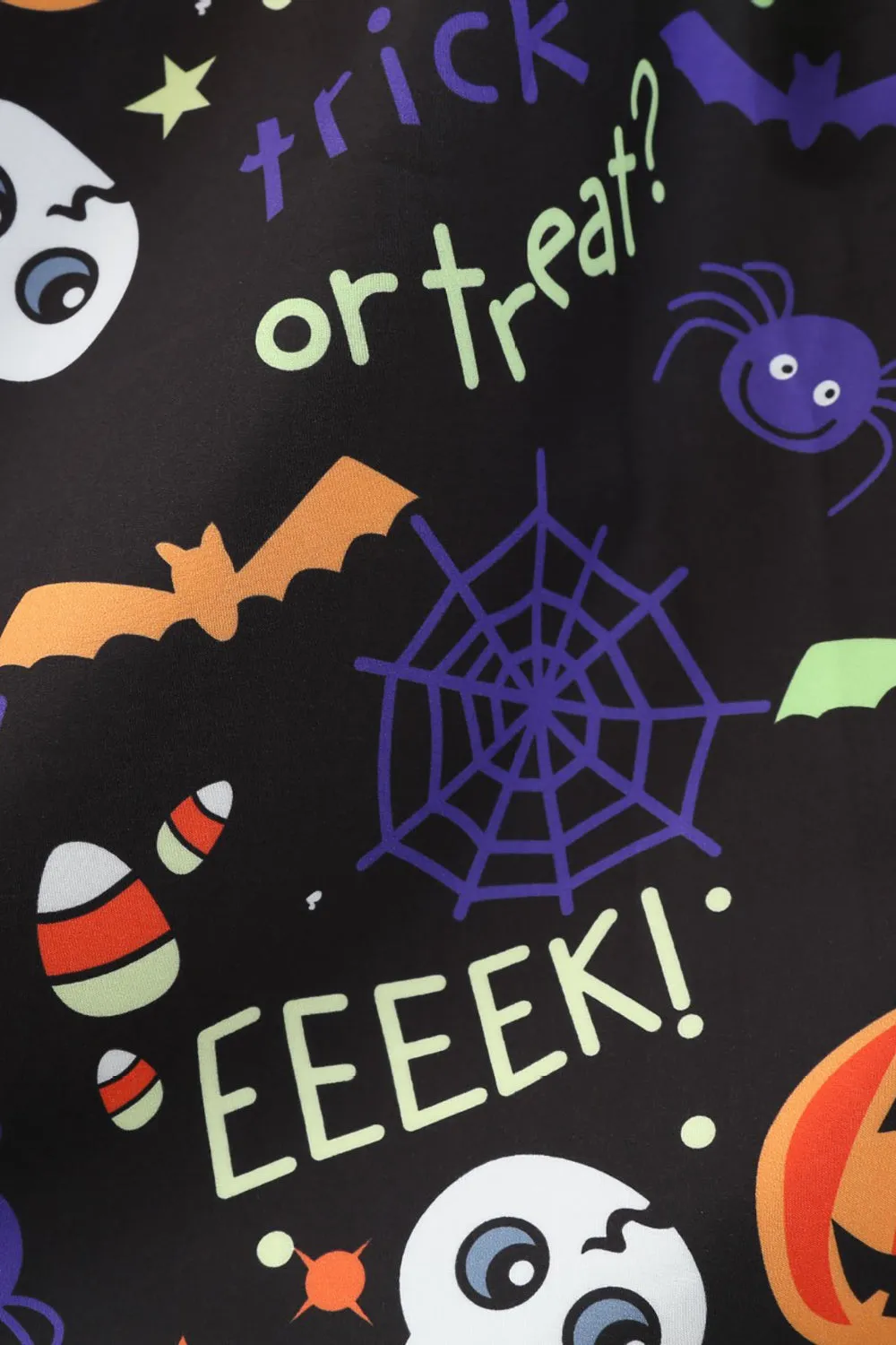 Halloween Print Long Sleeve Vintage Dress sold by Zapaka product image thumbnail 4