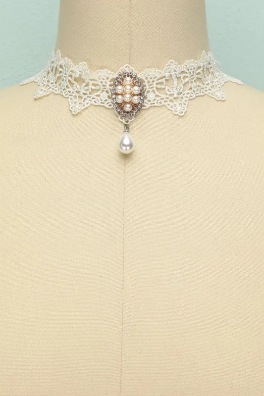 Retro Lace Choker sold by Zapaka