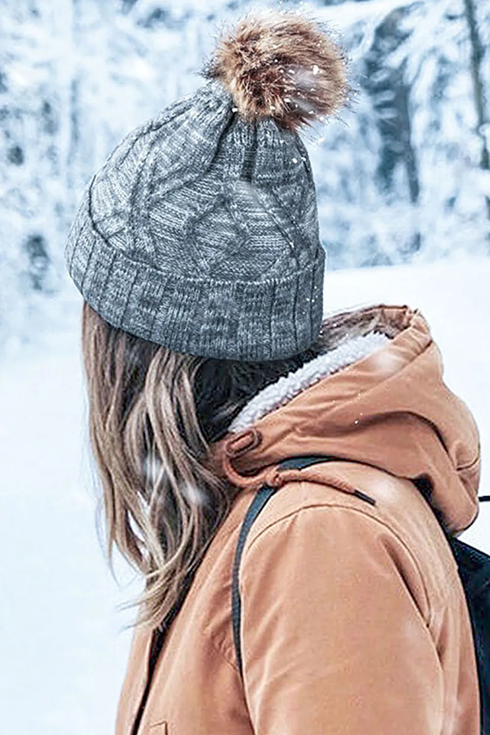 Black Knitted Hat sold by Zapaka product image thumbnail 4