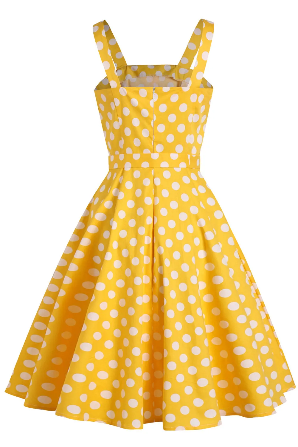 Yellow Polka Dots 1950s Sundress sold by Zapaka product image thumbnail 5
