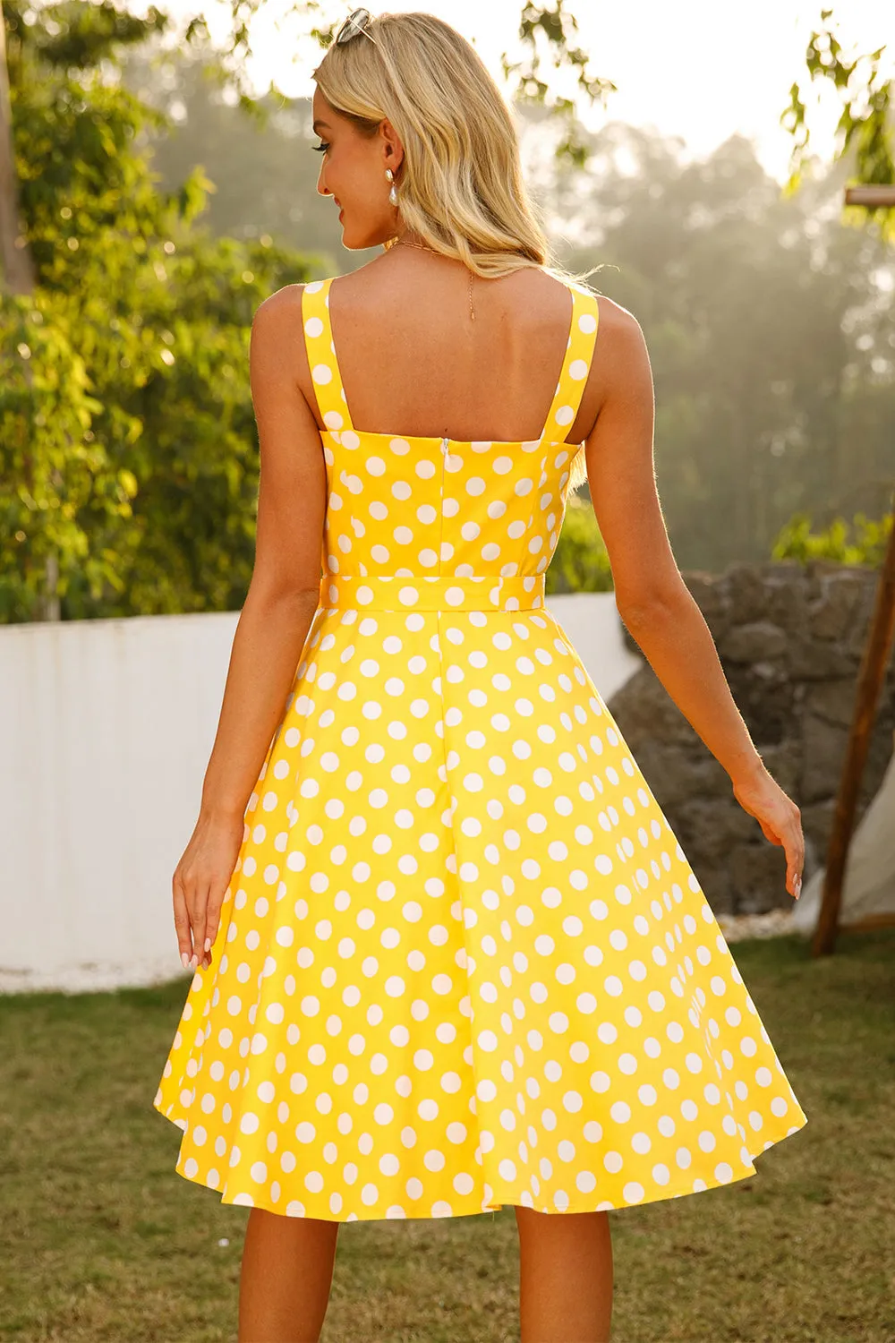 Yellow Polka Dots 1950s Sundress sold by Zapaka product image thumbnail 2