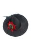 Black Women Halloween Witch Hat with Feather sold by Zapaka