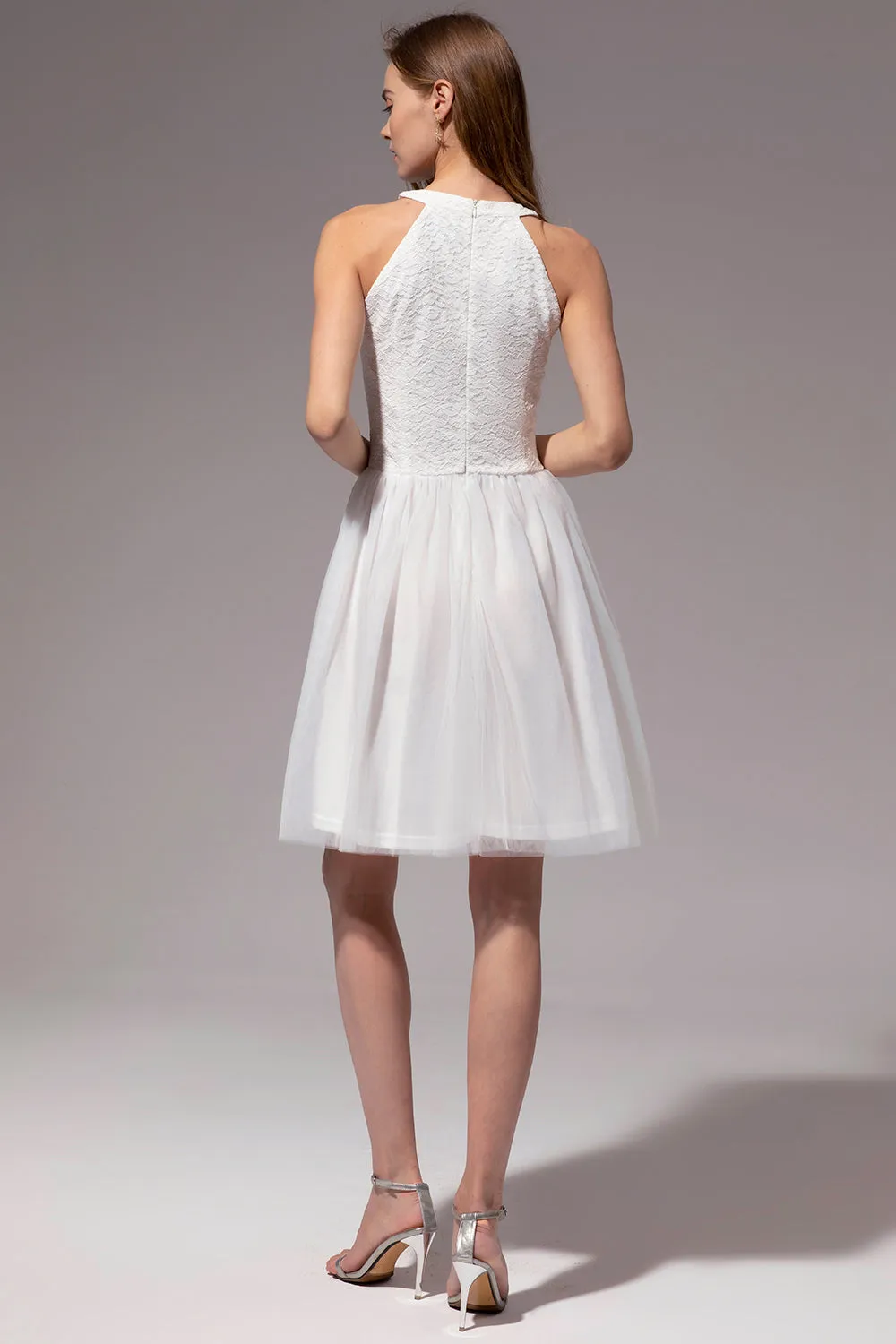 Halter Lace Homecoming Dress sold by Zapaka product image thumbnail 2