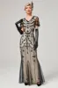 Ivory Sequins Long 1920s Flapper Dress sold by Zapaka