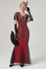 Ivory Sequins Long 1920s Flapper Dress sold by Zapaka