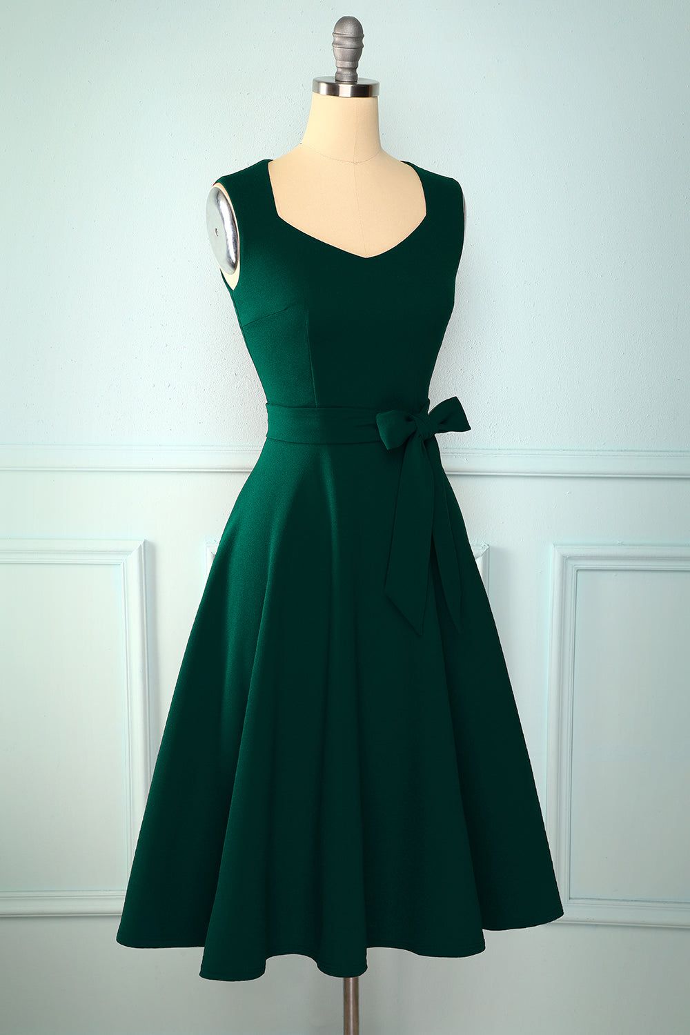 Soft Dark Green Dress sold by Zapaka product image thumbnail 5