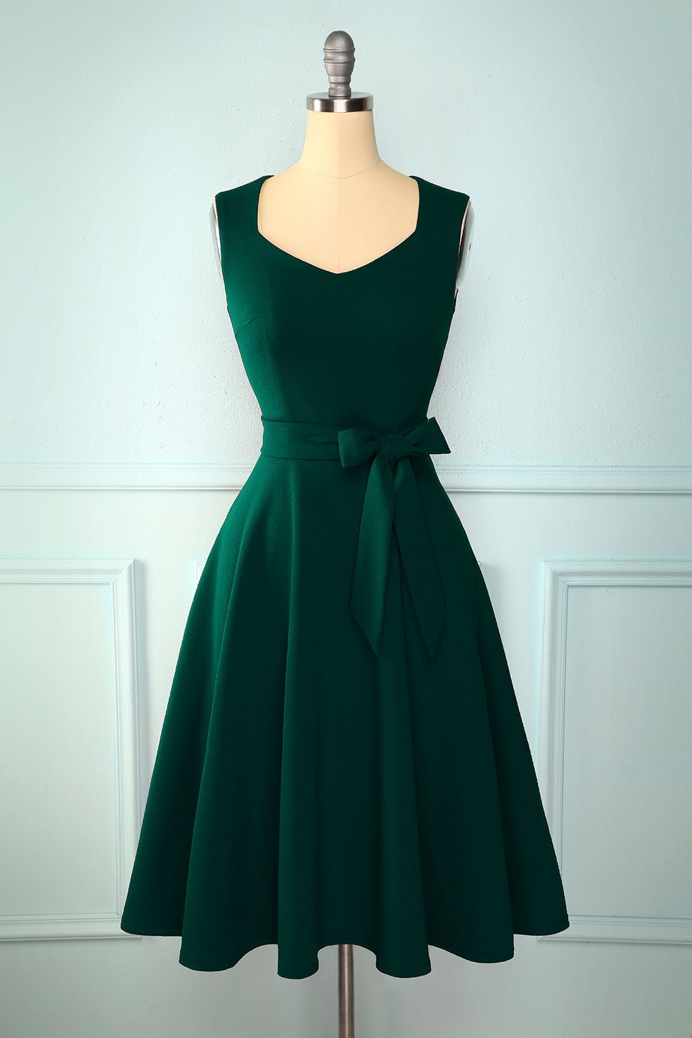Soft Dark Green Dress sold by Zapaka