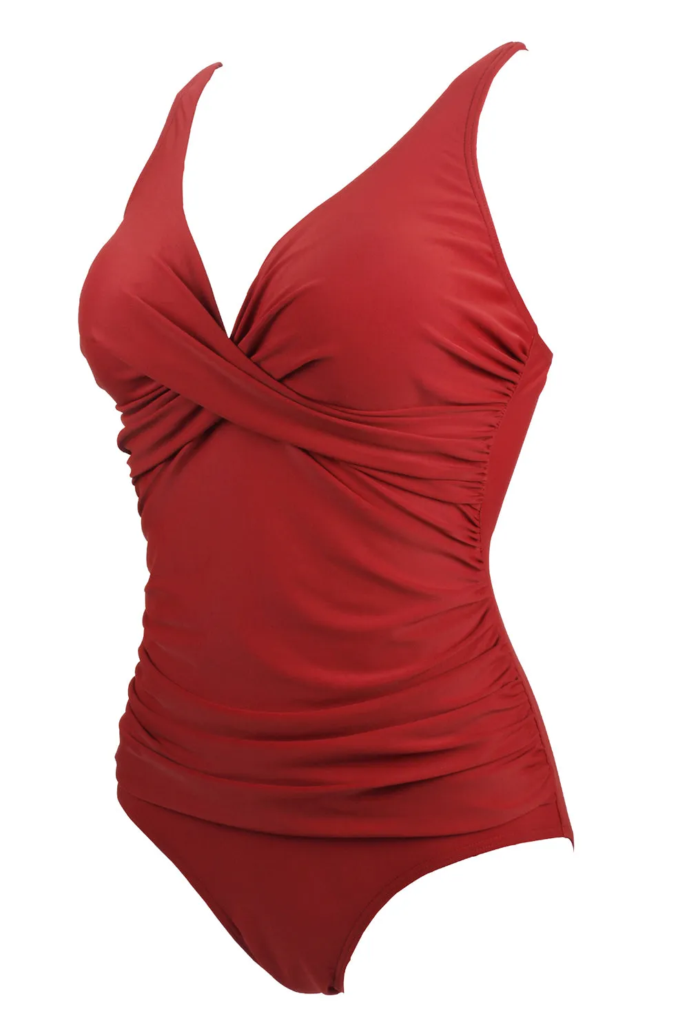 Dark Red One Piece Swimsuit sold by Zapaka product image thumbnail 4