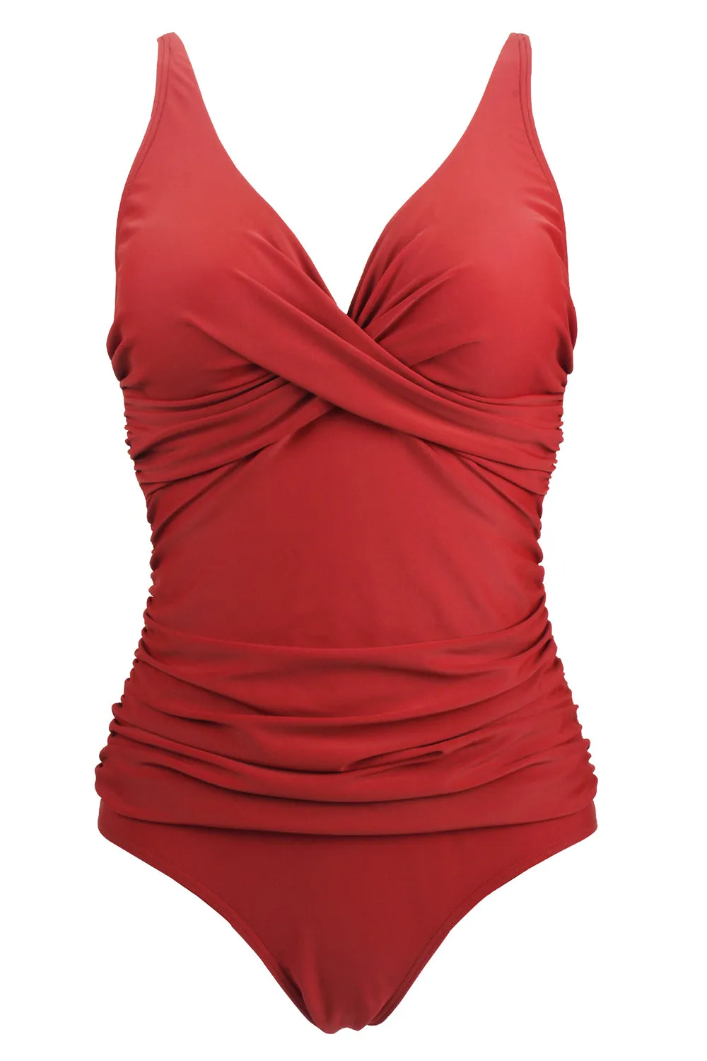 Dark Red One Piece Swimsuit sold by Zapaka product image thumbnail 3