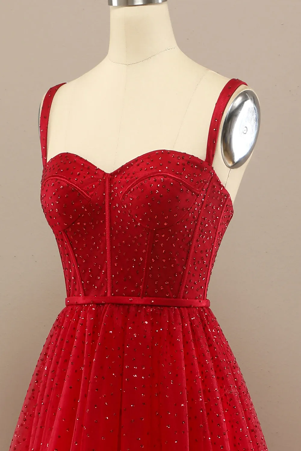 Beautiful Red Sweetheart Prom Dress with Beading sold by Zapaka product image thumbnail 3