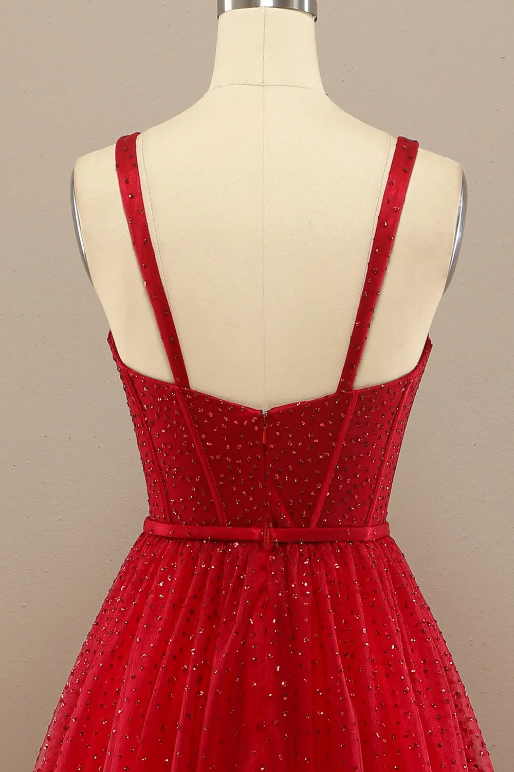 Beautiful Red Sweetheart Prom Dress with Beading sold by Zapaka product image thumbnail 4