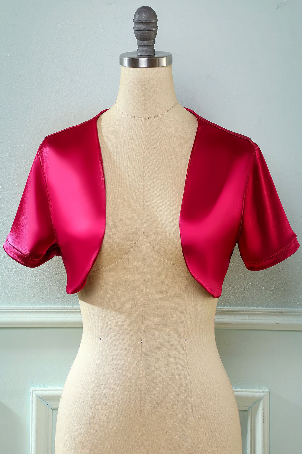 Navy Short Sleeves Wrap sold by Zapaka