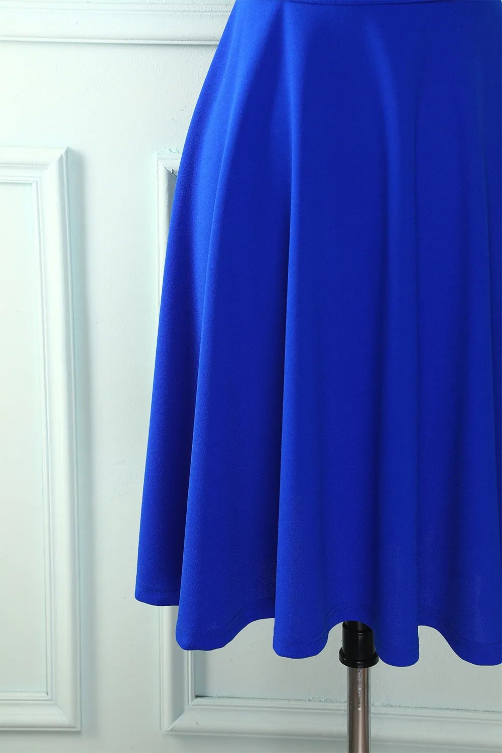 Royal Blue Solid Dress sold by Zapaka product image thumbnail 4