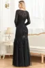 Long Sleeves Mermaid Sequins Formal Dress sold by Zapaka