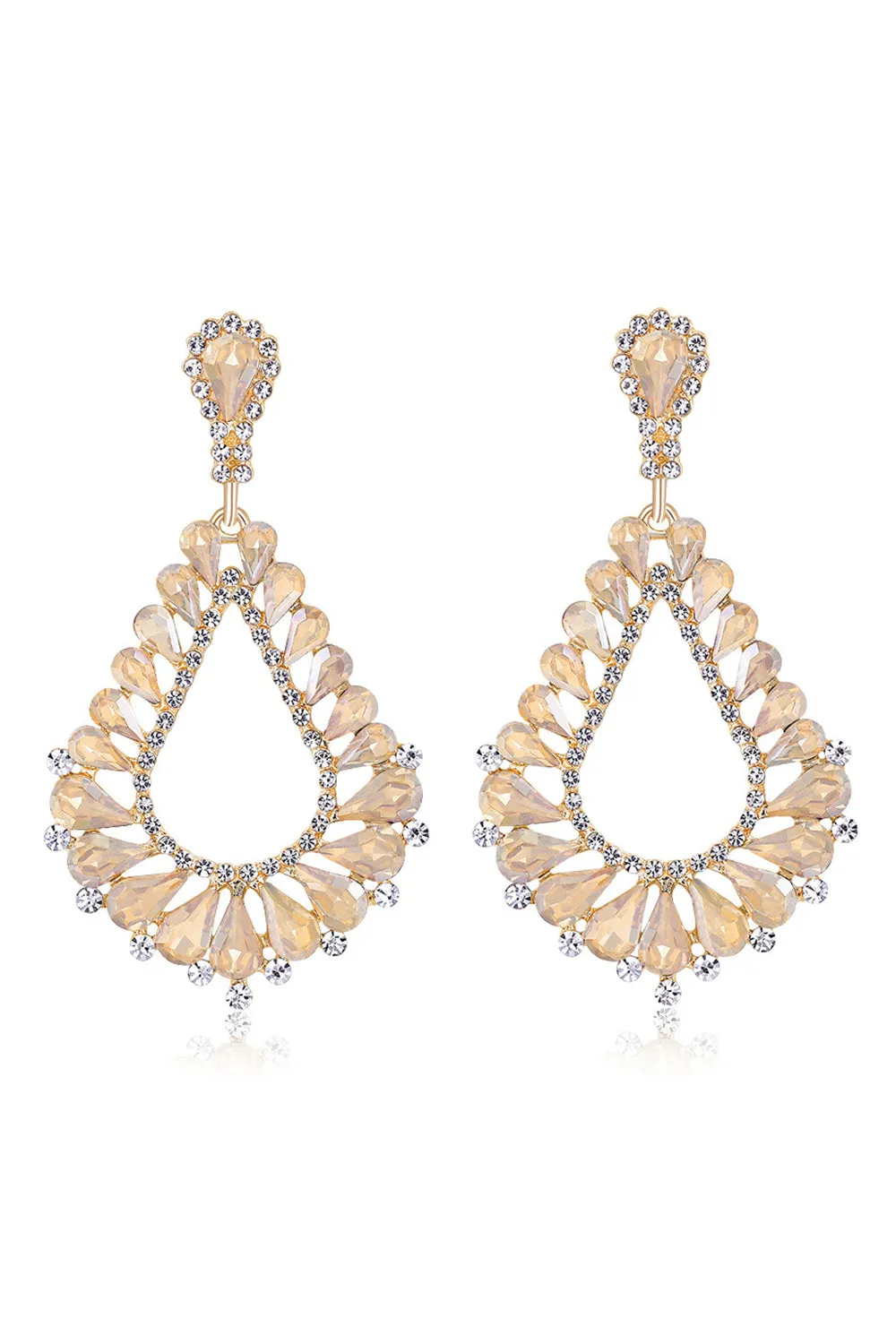 Dark Green Crystal Marquise Bridal Earrings sold by Zapaka product image thumbnail 3