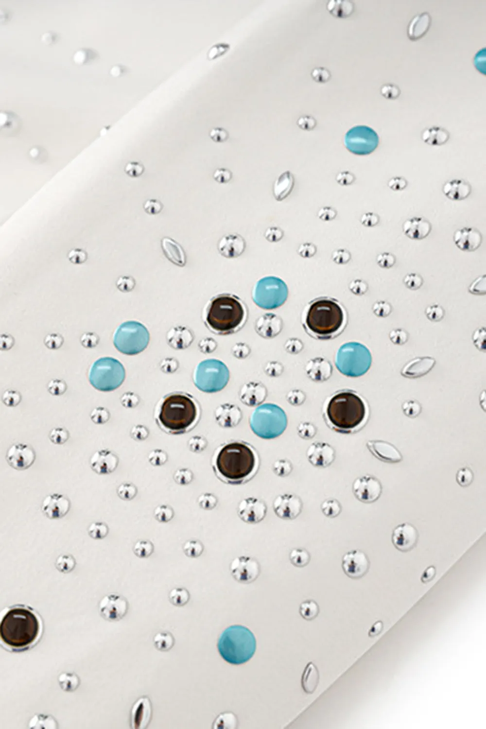 Sparkly White Peak Lapel Blazer with Beadings sold by Zapaka product image thumbnail 4