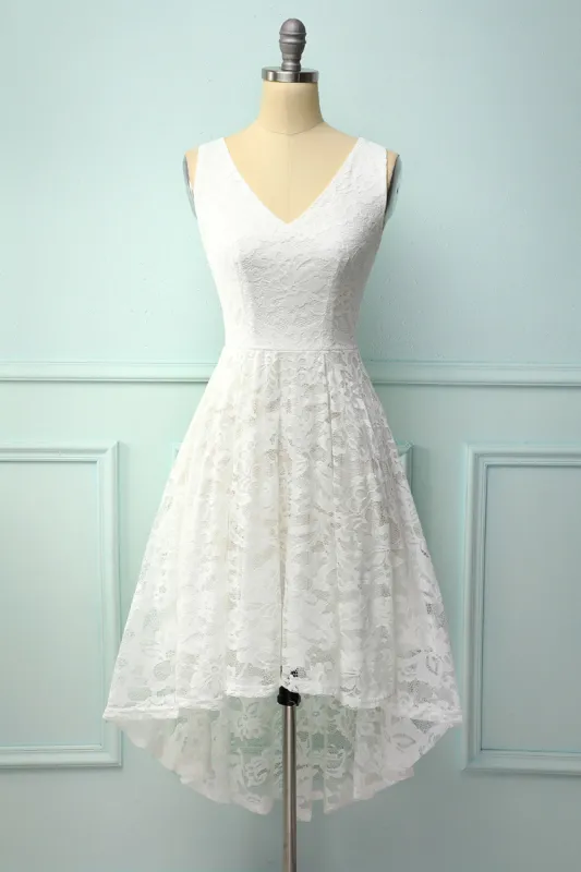 Lace Asymmetrical Dress sold by Zapaka