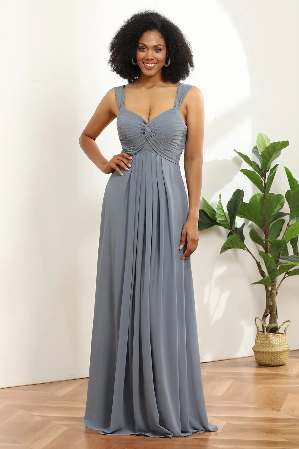 Off the Shoulder Chiffon Bridesmaid Dress sold by Zapaka product image thumbnail 3