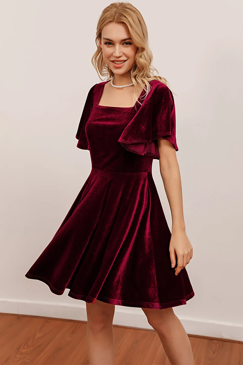 Velvet Short Party Dress sold by Zapaka product image thumbnail 4