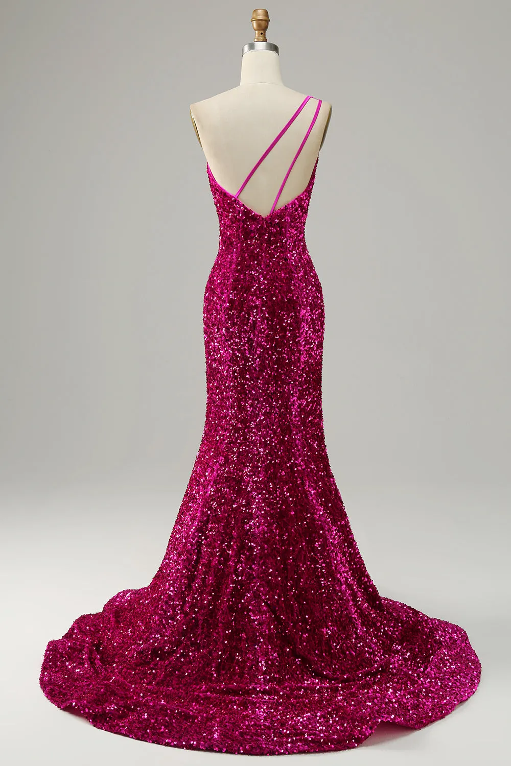 One Shoulder Sequin Mermaid Prom Dress sold by Zapaka product image thumbnail 2