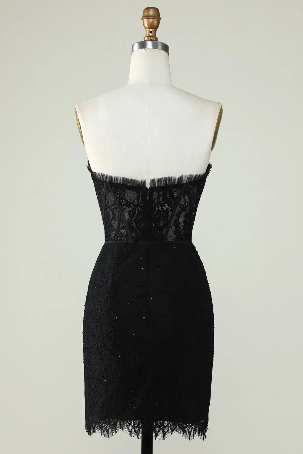 Strapless Black Homecoming Dress with Beading sold by Zapaka product image thumbnail 2