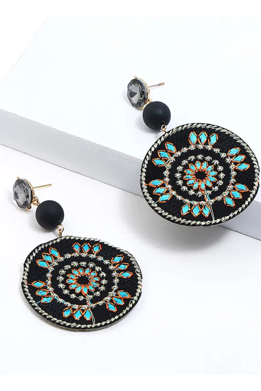 Boho Style Black Earrings sold by Zapaka