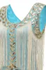 Blue Apricot Gatsby 1920s Dress with Sequins and Fringes sold by Zapaka