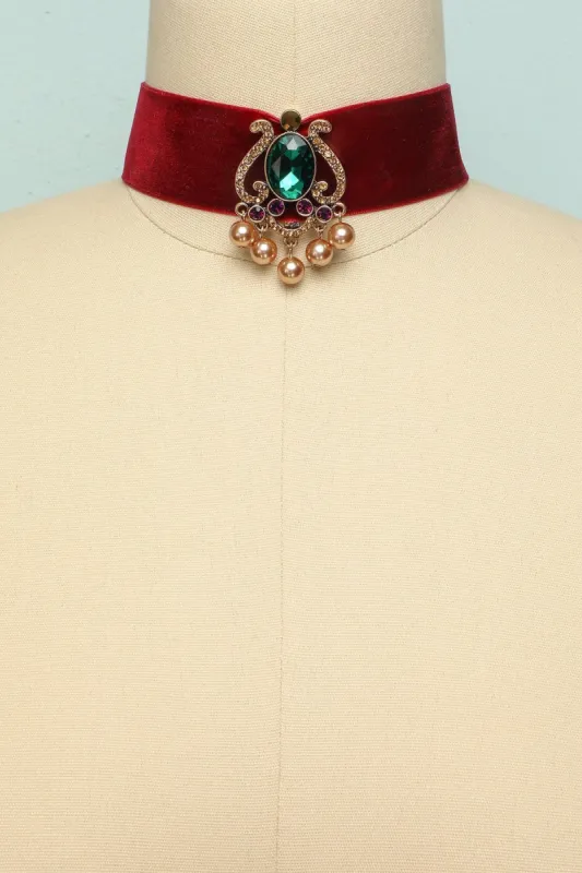 Red Velvet Necklace sold by Zapaka