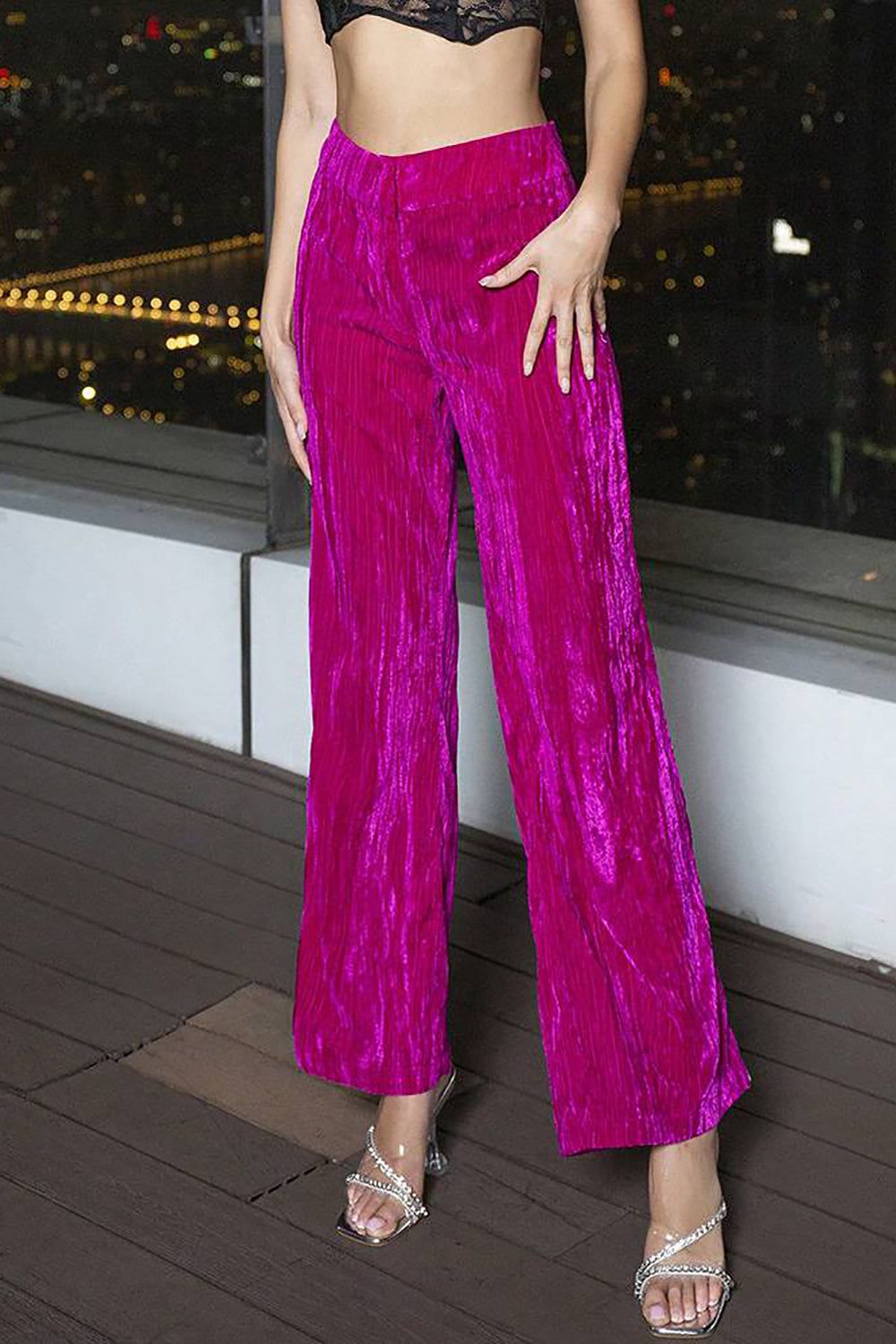 Fuchsia Women Suit Pant sold by Zapaka product image thumbnail 5